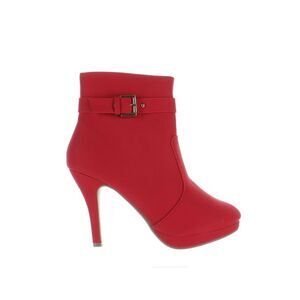TRENDSup Collection Womens Red Fashion Boots Size 9 Medium (B, M)